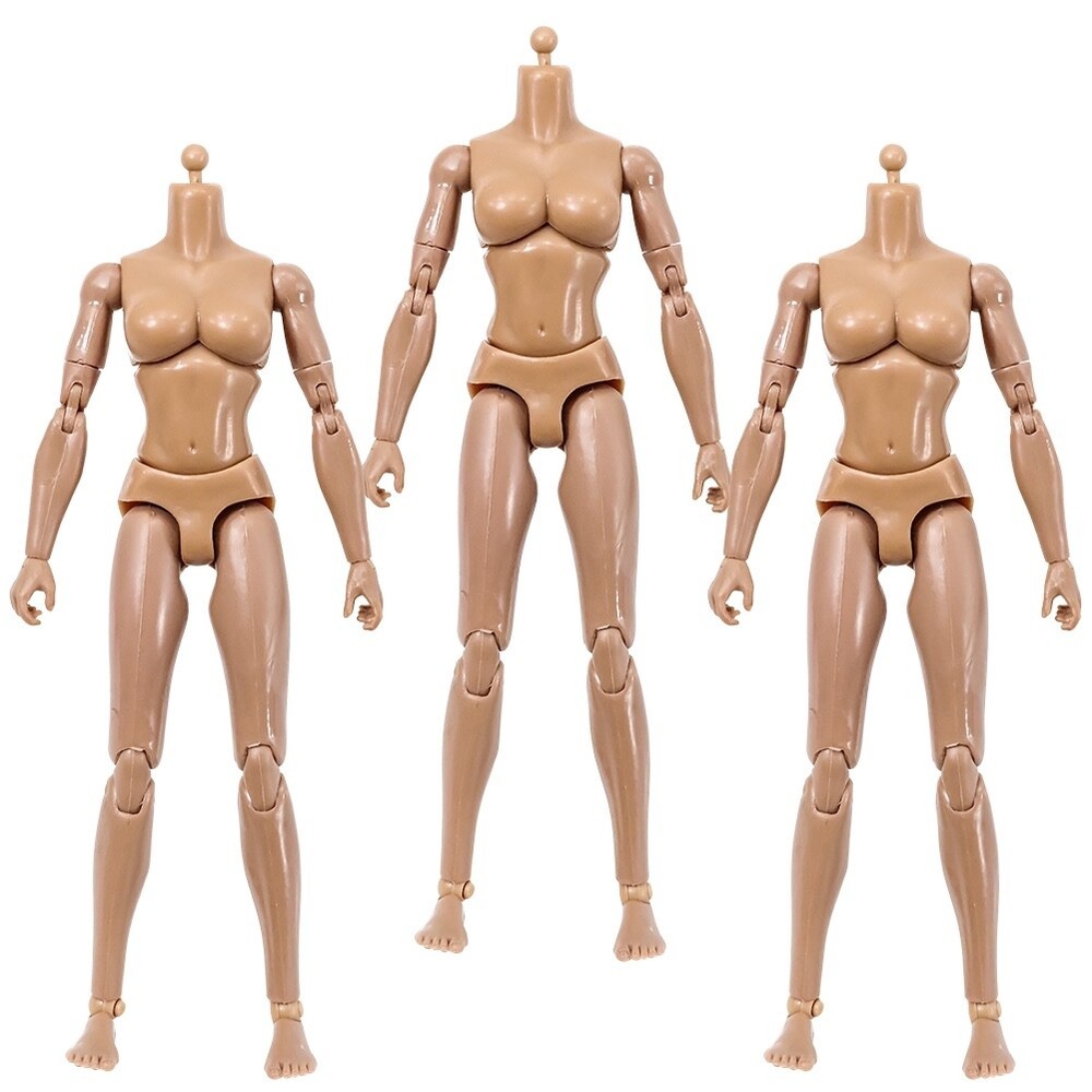 Set of 3 Deluxe FEMALE 6 inch Articulated Flesh Color Action Figures