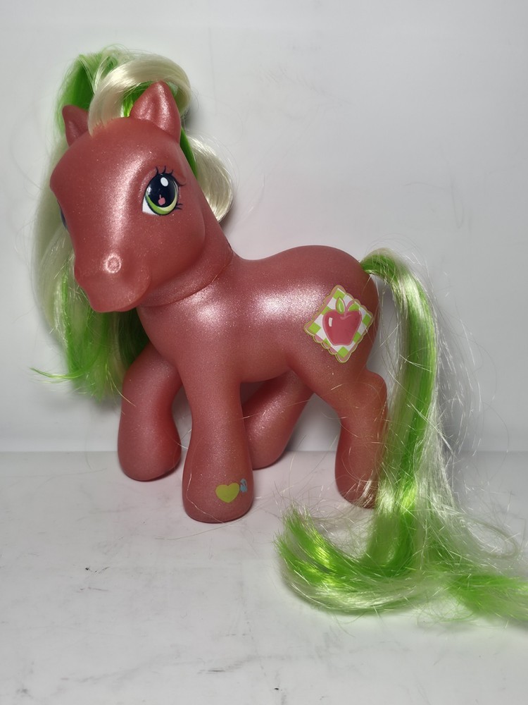 Vtg My Little Pony MLP Hasbro G3 Applejack Pony Toy Figure 2003 (T4)