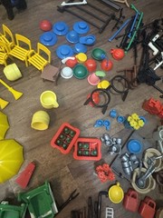 VTG Lot Play Mobile Figurines, Cowboys, Circus, Animal Figurines & Accessories