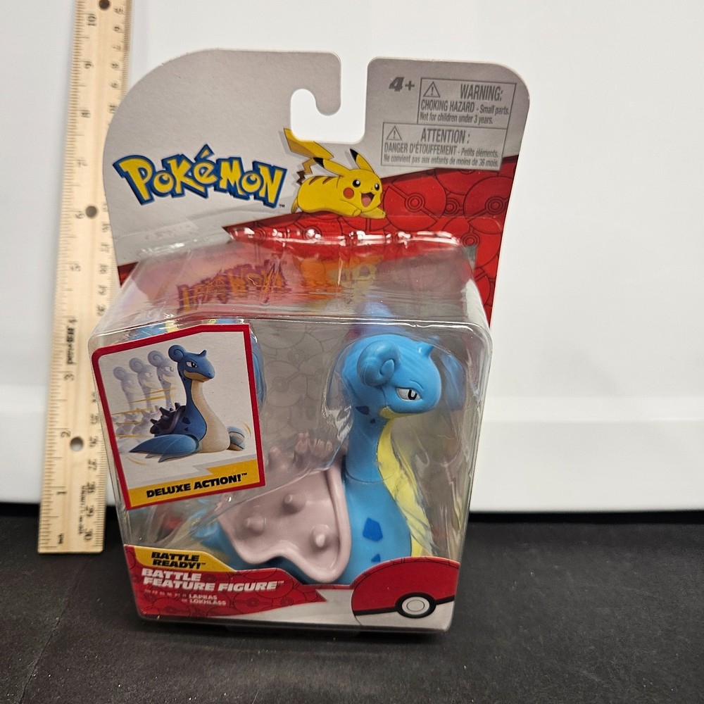 Nintendo Jazwares Pokemon LAPRAS Battle Feature Action Figure NEW & Sealed NIP