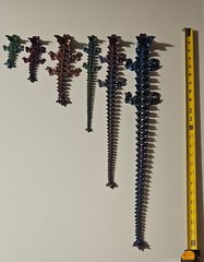 3D Printed Flexi Dragon, Cinderwing3D Articulated Crystal Dragon/Small-12inches