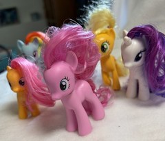 My Little Pony MLP Scootaloo (rare) Cheerilee Apple Jack Rarity 2010 Lot Of 6 G4