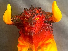 6″ LAST UNICORN figure lot set action RED BULL toy horse pony doll pegasus