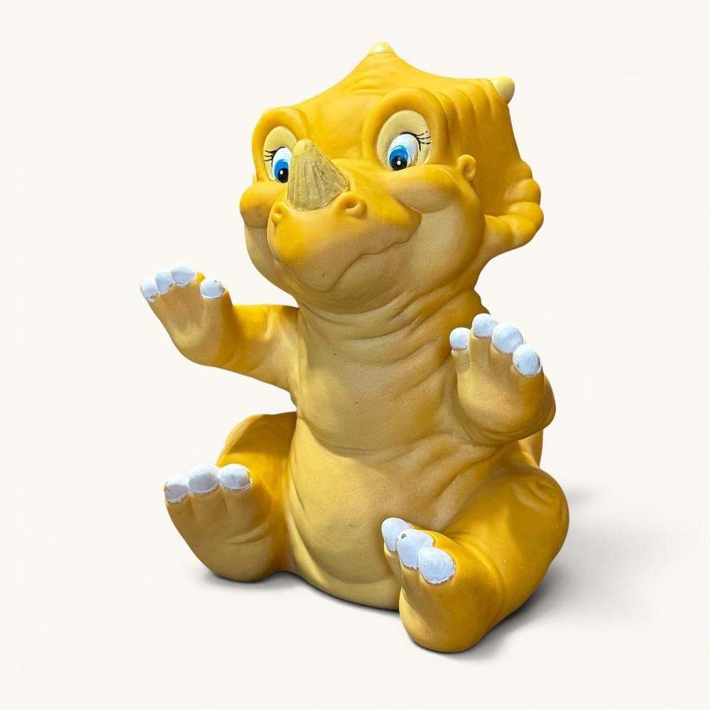 Vintage The Land Before Time CERA Dinosaur Rubber Hand Puppet 1988 Pizza Hut Toy
