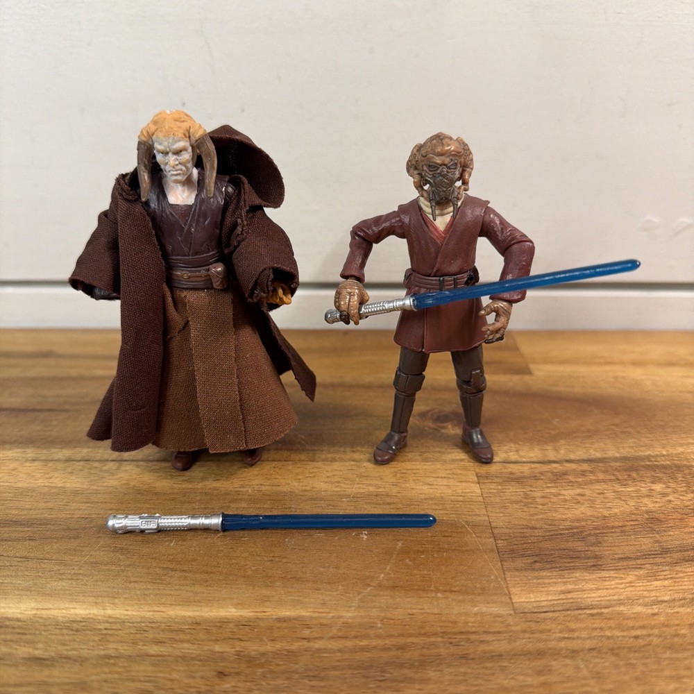 Star Wars The Legacy Collection SL13 Plo Koon & SL11 Saesee Tiin Ships Fast!