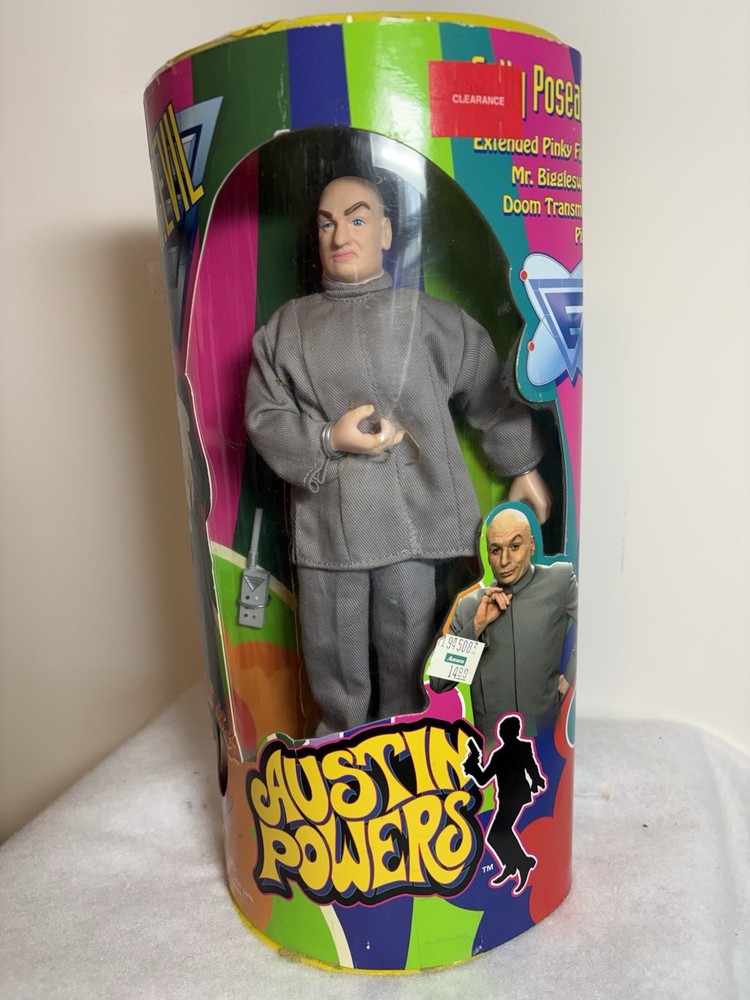 Vintage 1998 Trendmasters Austin Powers Dr. Evil Action Figure Complete With Box