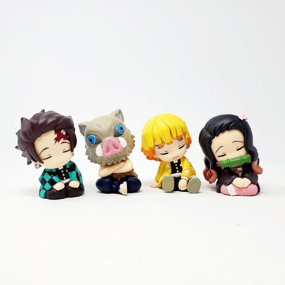 DEMON SLAYER Twinchies Katazun : Complete Set of 4 NEW Mini Figures