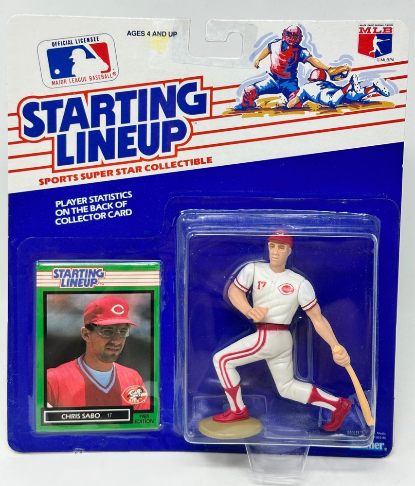 1989 KENNER STARTING LINEUP MLB BASEBALL CHRIS SABO CINCINNATI REDS MOC