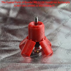 for MG 1/100 Sazabi ver ka Fin Funnel CJ Model Silver/Gold Muzzle Thruster Set