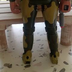 SOM Action Figure 1990 Camouflage Green Yellow Black Plastic w/ Gun