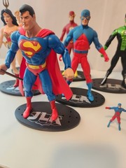 DC Direct JLA Action Figures Complete Set Of 5 Superhero Figures plus The Atom
