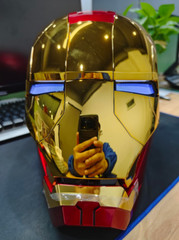 AUTOKING Iron Man MK5 1:1 Helmet Wearable Voice-control Cosplay Prop US Stock