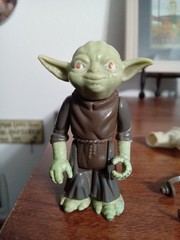 Vintage Kenner Star Wars 1980 Yoda Figure Complete w/ Orange Snake HK *PLS READ*