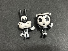 Bendy and the Ink Machine Figure Lot Alice Angel & Boris the Wolf 2.5″ PhatMojo