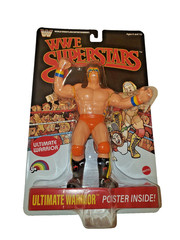 New WWE WWF LJN Superstars ULTIMATE WARRIOR Black Card Wrestling Figure Mattel