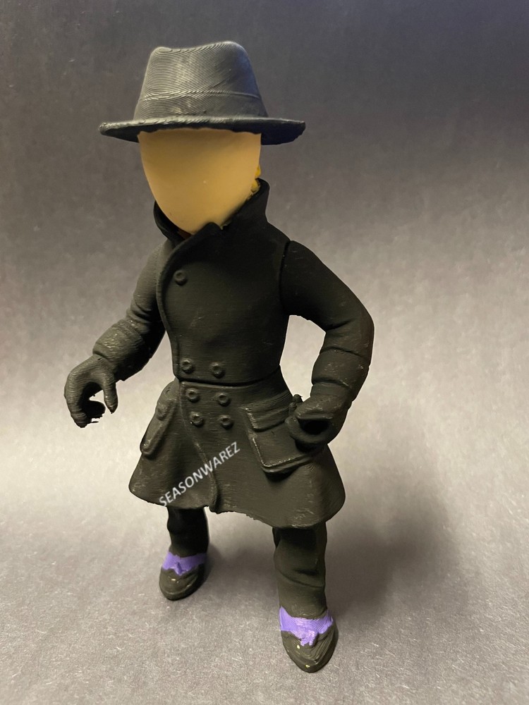 Dick Tracy The Blank Hand Painted Figure FDM Printed