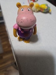 Richard Scarry Busy Town Mysteries Hilda the Hippo Figure 2011 Purple Overalls