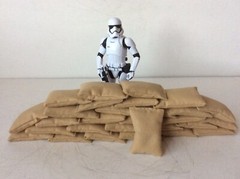 GI Joe Firebase Ryan 1/12 Custom 30 Khaki Sandbags Filled W/ Real Sand Mint New