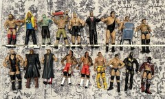 WWE 18 Piece Action Figure Lot (All Loose) Wwf WCW Lesnar Punk Giant Finn Cena