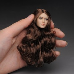 YMTOYS 1/6 Curly Hair Head Sculpt For 12″ Female Suntan Ph TBL Action Figure Toy