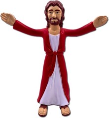 6.5″ Jesus of Nazareth Poseable Figure, Bendable Toy, Religious Gift, Great B…