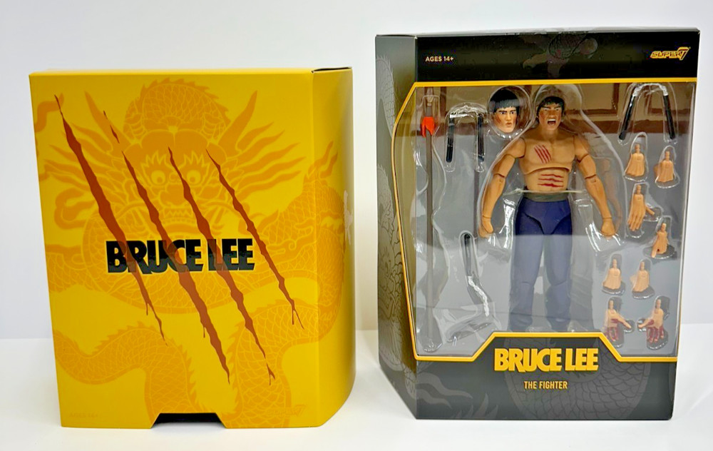 SUPER7 ULTIMATES BRUCE LEE THE FIGHTER ACTION FIGURE COMPLETE NEW SEALED
