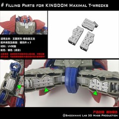 Shockwave Lab Filling Parts Upgrade Kit For Legacy United Evolution Kingdom