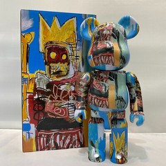 Bearbrick 400% Basquet 6th Generation Robot 28cm Height Building Block Bear Doll