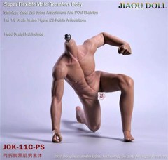 JIAOU DOLL 1/6 Seamless Male Body Doll Man figure fit 12″ Phicen Hot Toys New