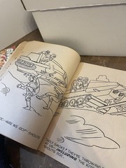 Vintage Gi Joe Coloring Book And Promotional VHS Tapes And Sgt Savage Backers