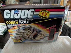 GI Joe 1987 Cobra Wolf 100% Complete With Box Driver Blueprints Minty Condition