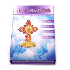 Christian gift pack in a special gift box – Bronze /Golden table Crucifix