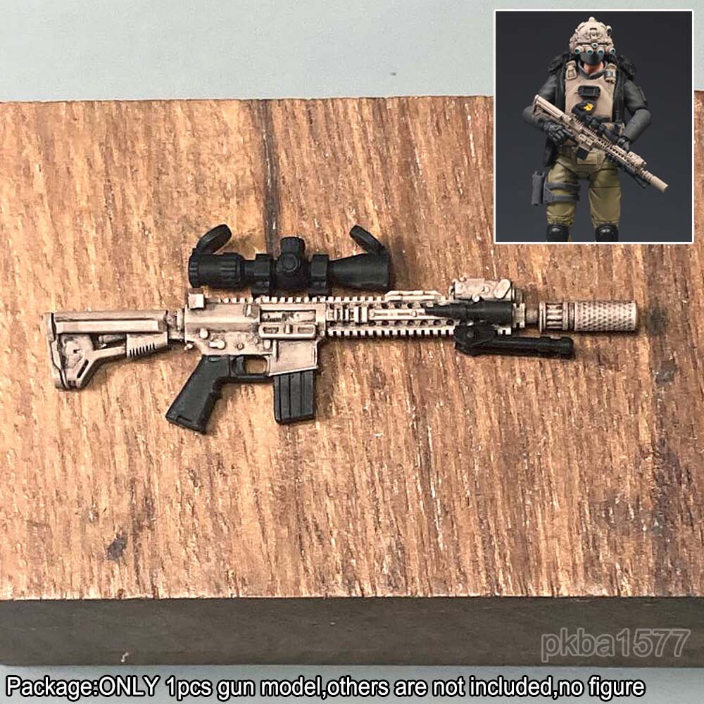 Premium Painted 1/18 Scale Weapon Gun Model For 3.75″ Aciton Figure