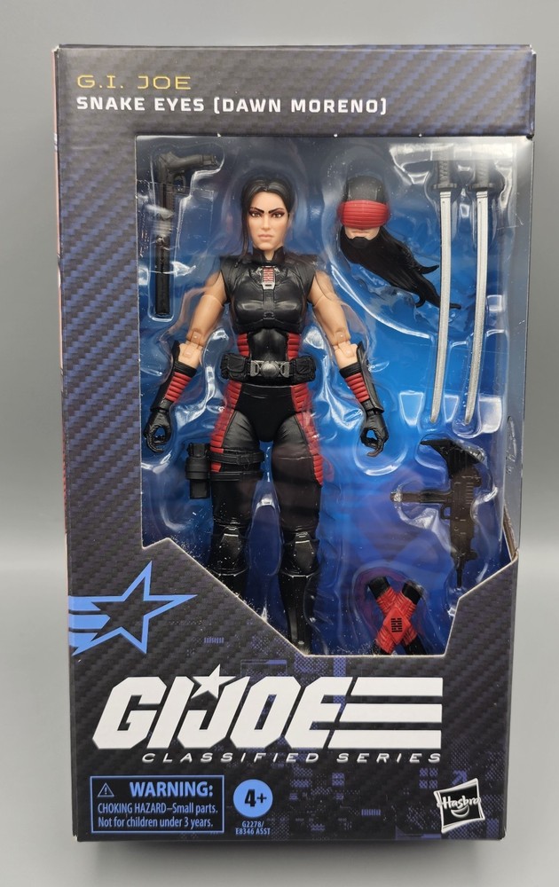 GI Joe Classified #197 Snake Eyes (Dawn Moreno) 6-Inch Hasbro In Hand