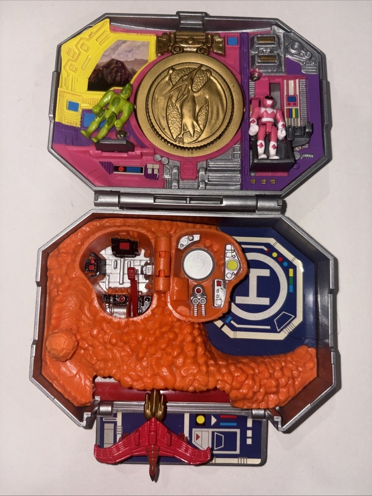 1995 Bandai Mighty Morphin Power Rangers Micro Playset – Pink Ranger Complete
