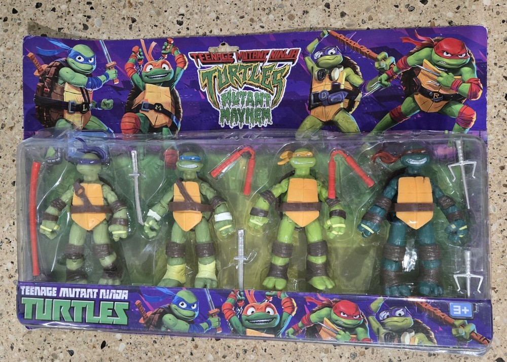 TMNT Mutant Mayhem Action Figures Lot of 4 Ninja Turtles Bootlegs KO Knock Off