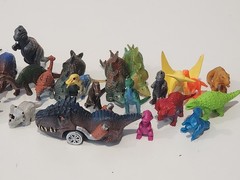 Huge Lot 100+ Dinosaur Toys Figures Dino T Rex Triceratops High Quality Bundle