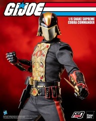 Threezero G.I. Joe FigZero 1/6 Snake Supreme Cobra Commander action figure