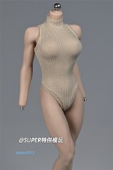 1:6 Bodysuit Zipper Jumpsuit Clothes For 12inch Female PH TBL Action Figure Body