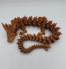 3D Printed Crystal Dragon 21” 60cm Articulated Fidget Toys,Silk Rainbow