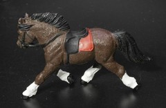 SAFARI Tiny Horse lot of 4 Figures Toy Set Plastic Haflinger, Trakehner, Pony