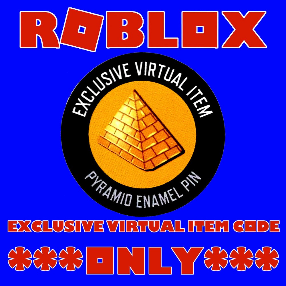 Roblox Ser. 9 Celebrity (Black) Pyramid Enamel Pin ***VIRTUAL ITEM CODE ONLY***