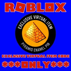 Roblox Ser. 9 Celebrity (Black) Pyramid Enamel Pin ***VIRTUAL ITEM CODE ONLY***