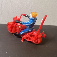 2023 Marvel Retro Ghost Rider Johnny Blaze 3.75″ Figure & Motorcycle Loose