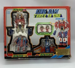 Kingdom Three in One 3 in 1 Dia-battles Diaclone Clone KO Transforming Robot