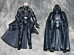Lot of 2 Star Wars Darth Vader, Saga Legends Unmasked & Force Awakens Figures
