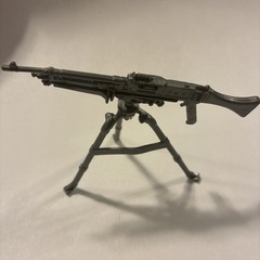 Vtg GI Joe Roadblock v2 TRIPOD legs stand weapon original 1986 silver accessory