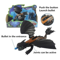 Toothless Light Fury Action Figure Cartoon How To Train Your Dragon