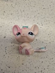 littlest pet shop LPS Pretty In Paris Blythe B14 Poodle #1862 Pink Rat #1863