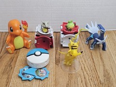 Pokemon Figure Toy Lot Pikachu Charmander Grookey Cubone Dialga Poke Ball